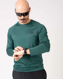 Core Run LS M Green Rain