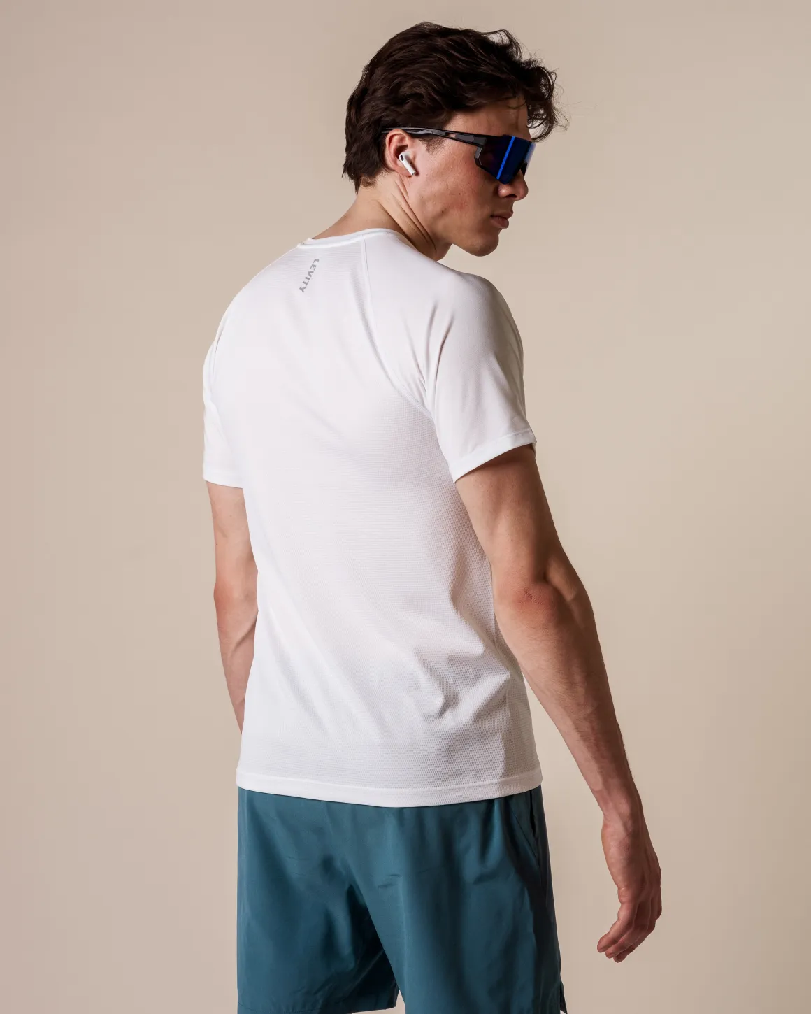 Core Run Tee M White Lucent