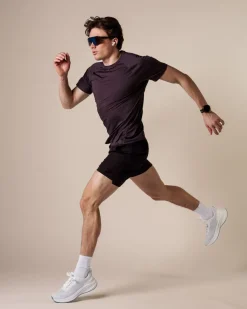 Core Run Tee M Yellow+Black 2-PACK