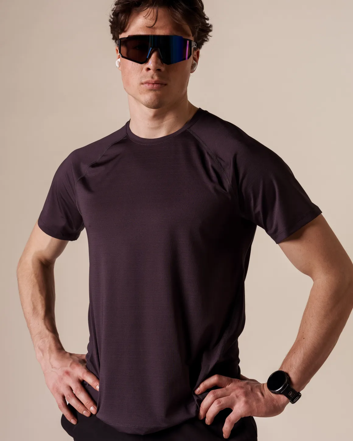 Core Run Tee M Yellow+Black 2-PACK