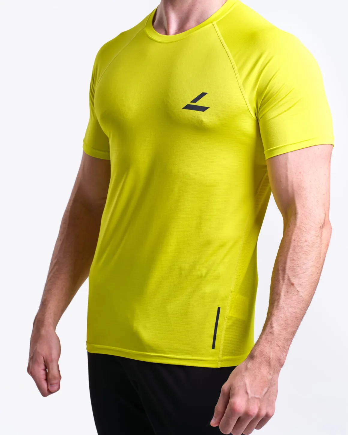 Core Run Tee M Yellow Primerose