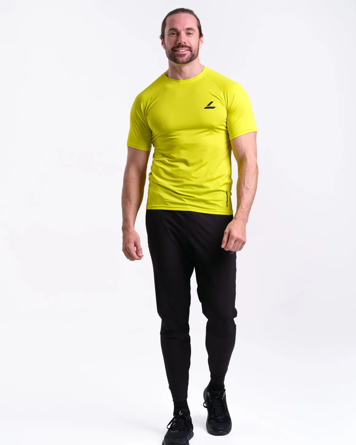 Core Run Tee M Yellow Primerose