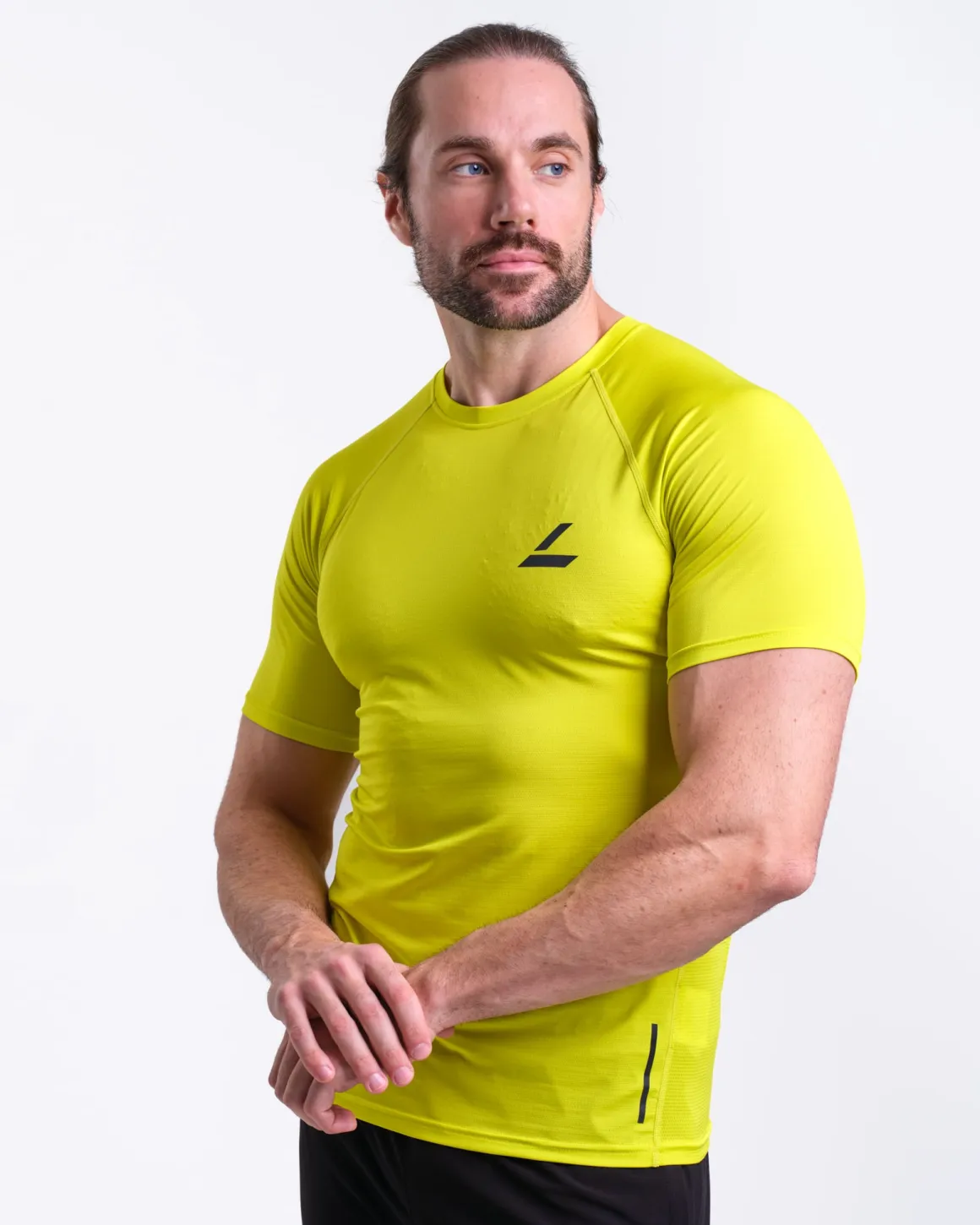Core Run Tee M Yellow Primerose