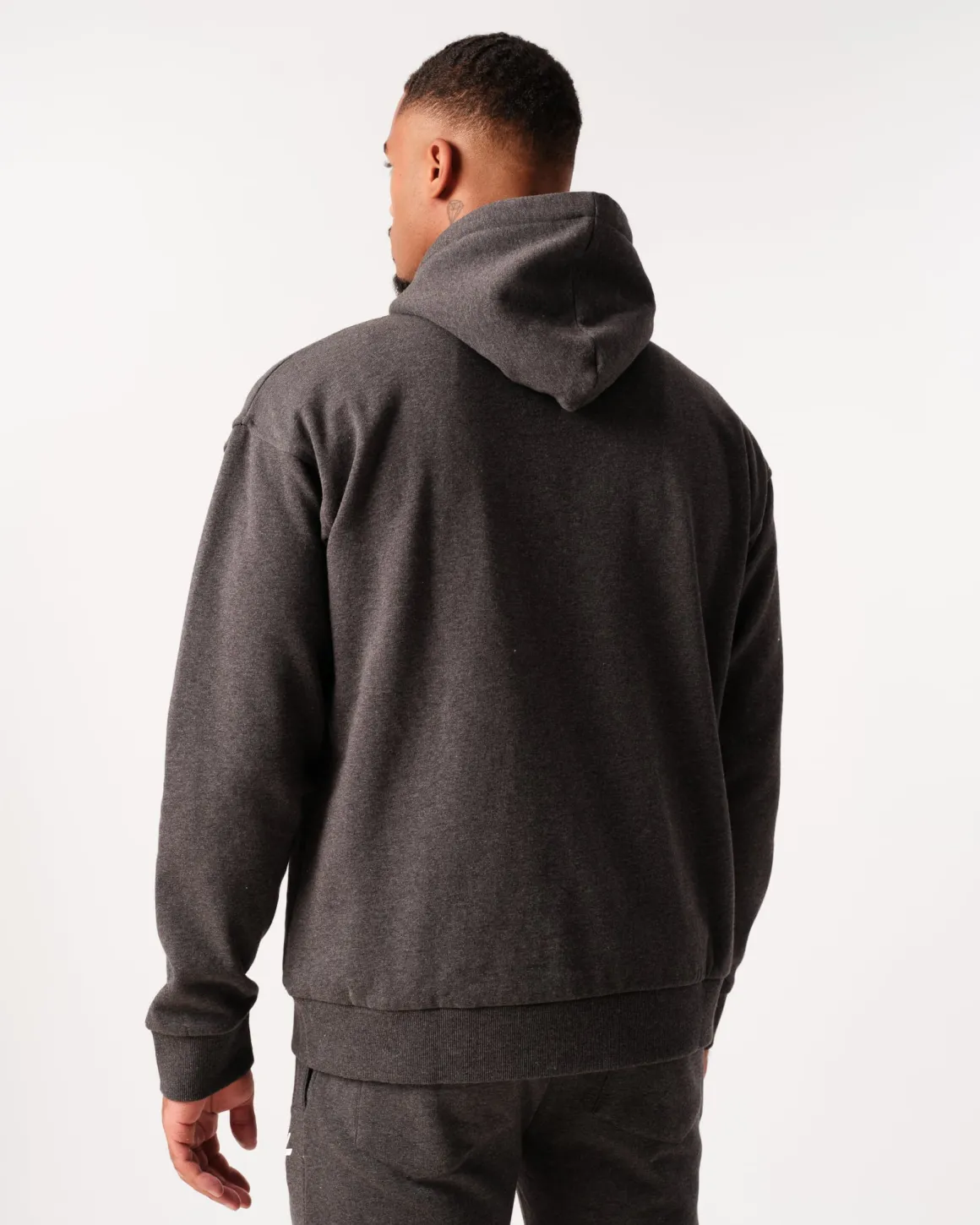 Core Sweat Hoodie Dark Grey Melange
