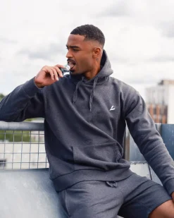 Core Sweat Hoodie Dark Grey Melange