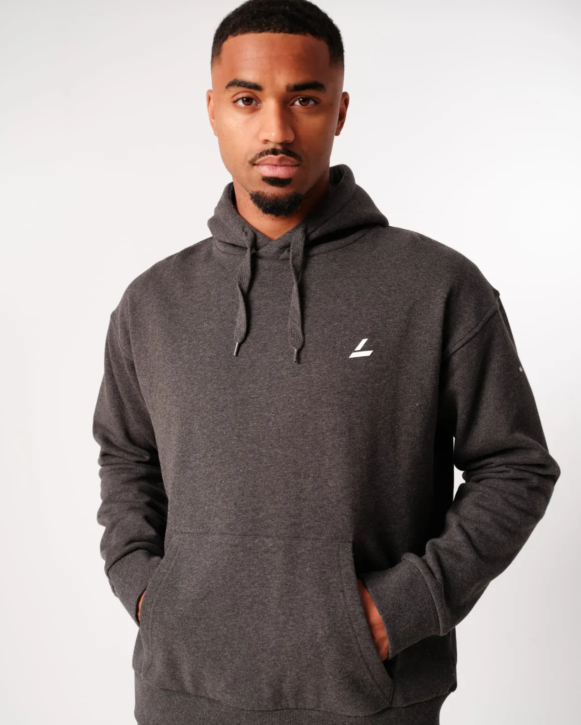 Core Sweat Hoodie Dark Grey Melange