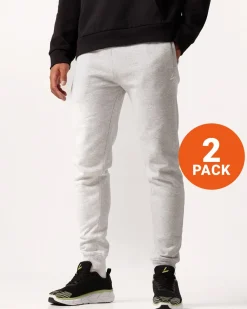 Core Sweat Pants Grey Melange 2-PACK