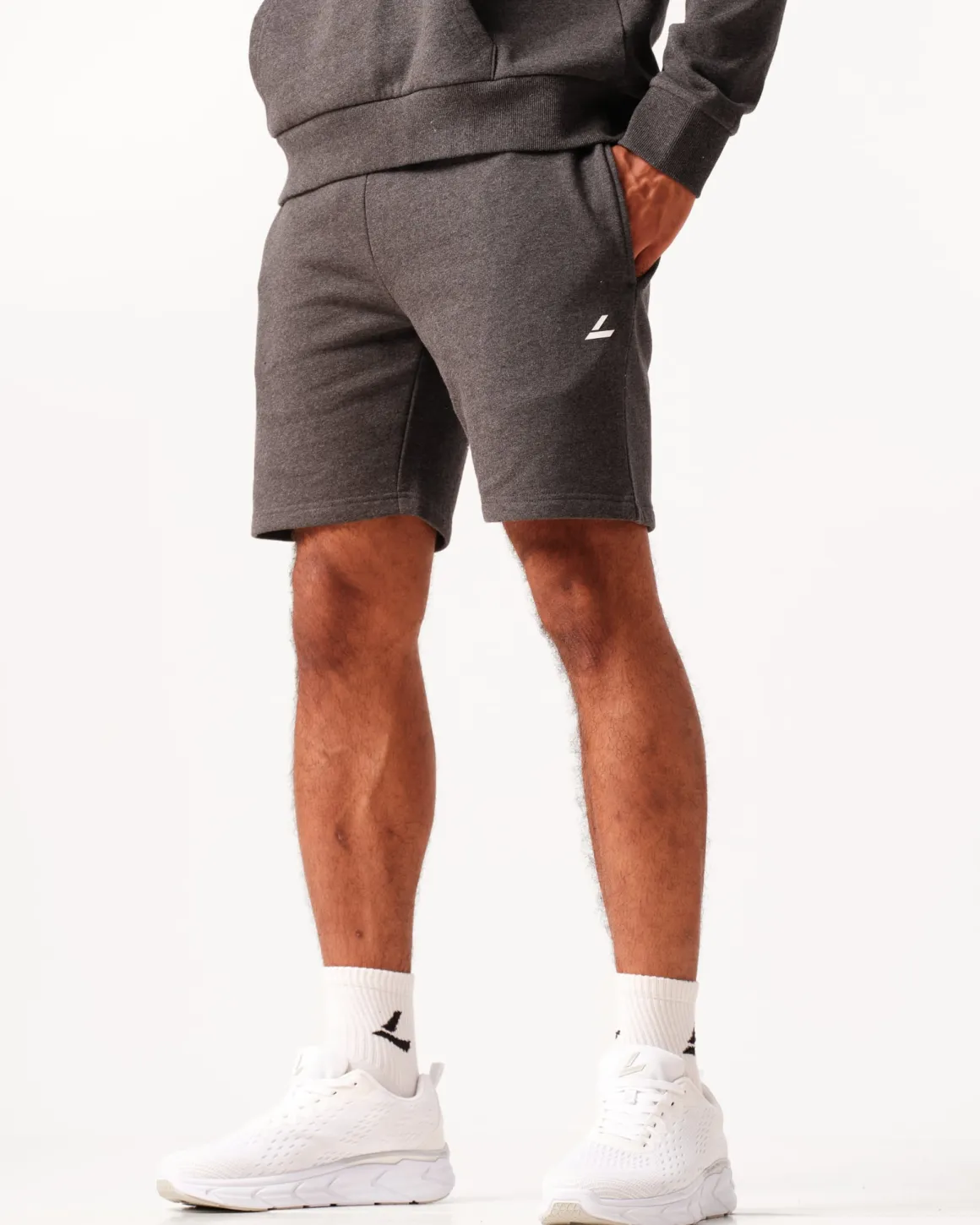 Core Sweat Shorts Dark Grey Melange