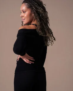 CottonLuxe Seamless LS Black