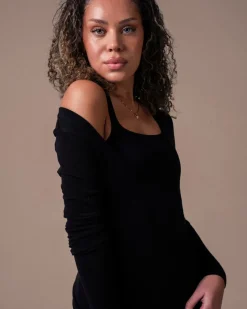 CottonLuxe Seamless LS Black