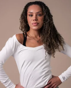 CottonLuxe Seamless LS White