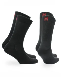 Crew Merino Wool Walking Socks Black