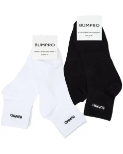 Crew Socks Shorty Black/White 4-PACK