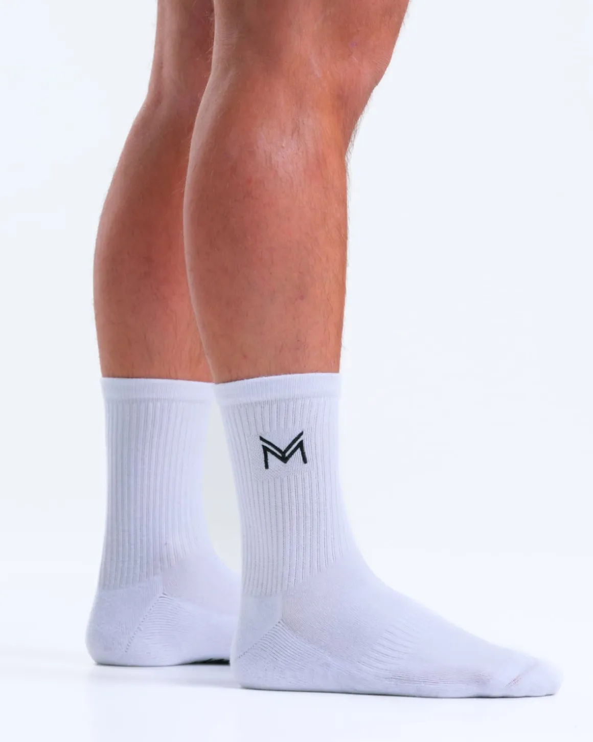 Crew Socks U White 3-PACK