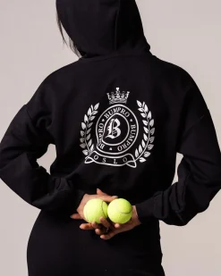 Cropped Hoodie Loopback Black