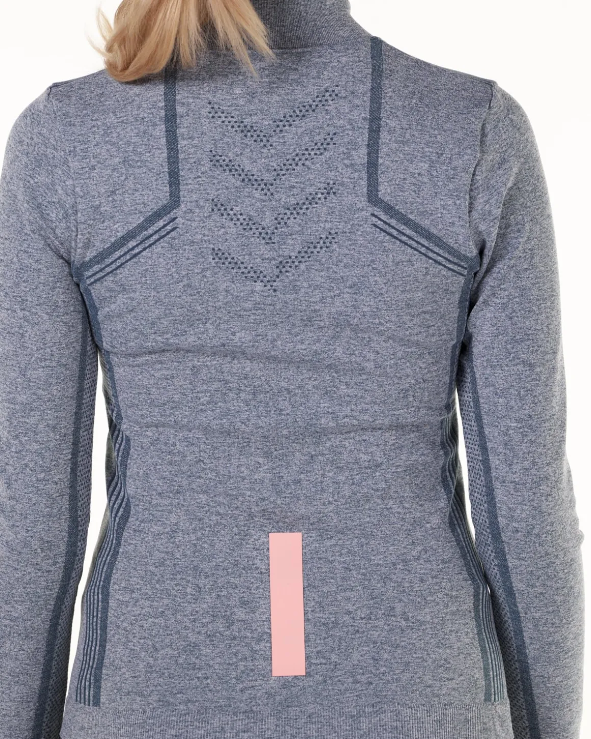 Dry Ctrl Seamless LS Blue Melange