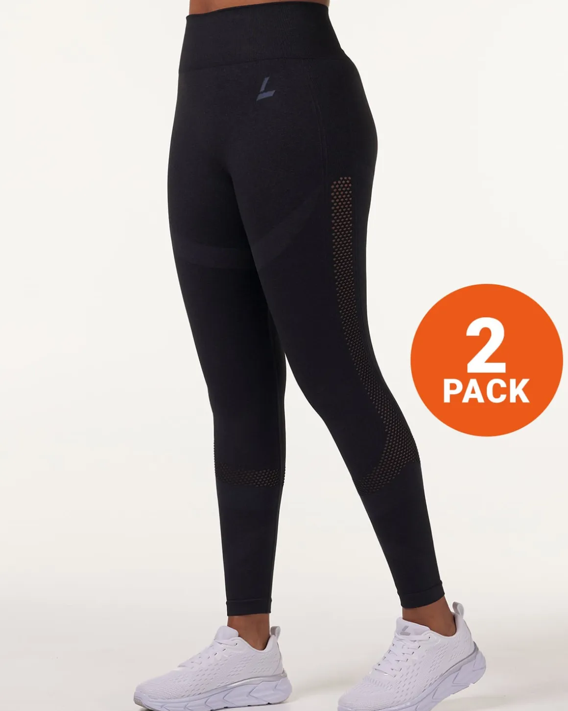 Eclipse Mesh Seamless Tights Blue Ink Marl 2-PACK