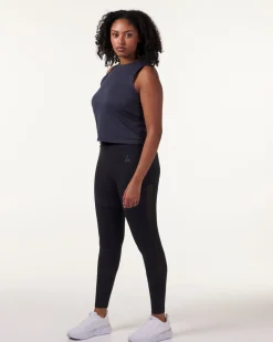 Eclipse Mesh Seamless Tights Blue Ink Marl 2-PACK