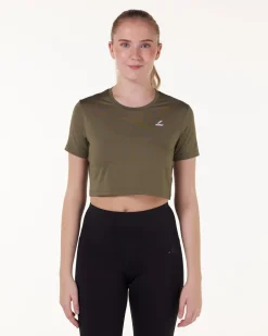 Essential Crop T-shirt Black+Blue+Green+Pink+White 5-PACK