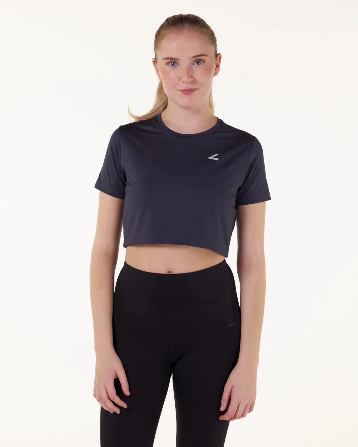 Essential Crop T-shirt Black+Blue+Green+Pink+White 5-PACK