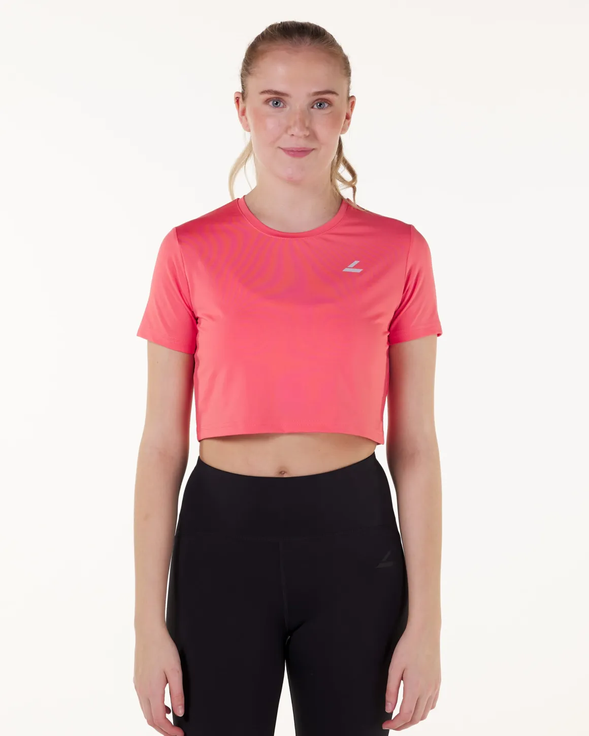 Essential Crop T-shirt Black+Blue+Green+Pink+White 5-PACK