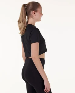 Essential Crop T-shirt Black 3-PACK