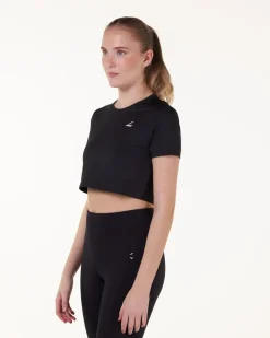 Essential Crop T-shirt Black 3-PACK