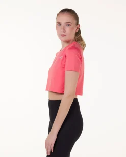 Essential Crop T-shirt Pink Rose