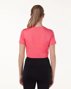 Essential Crop T-shirt Pink Rose