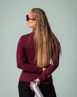 Essential Full Zip Jacket Burgundy