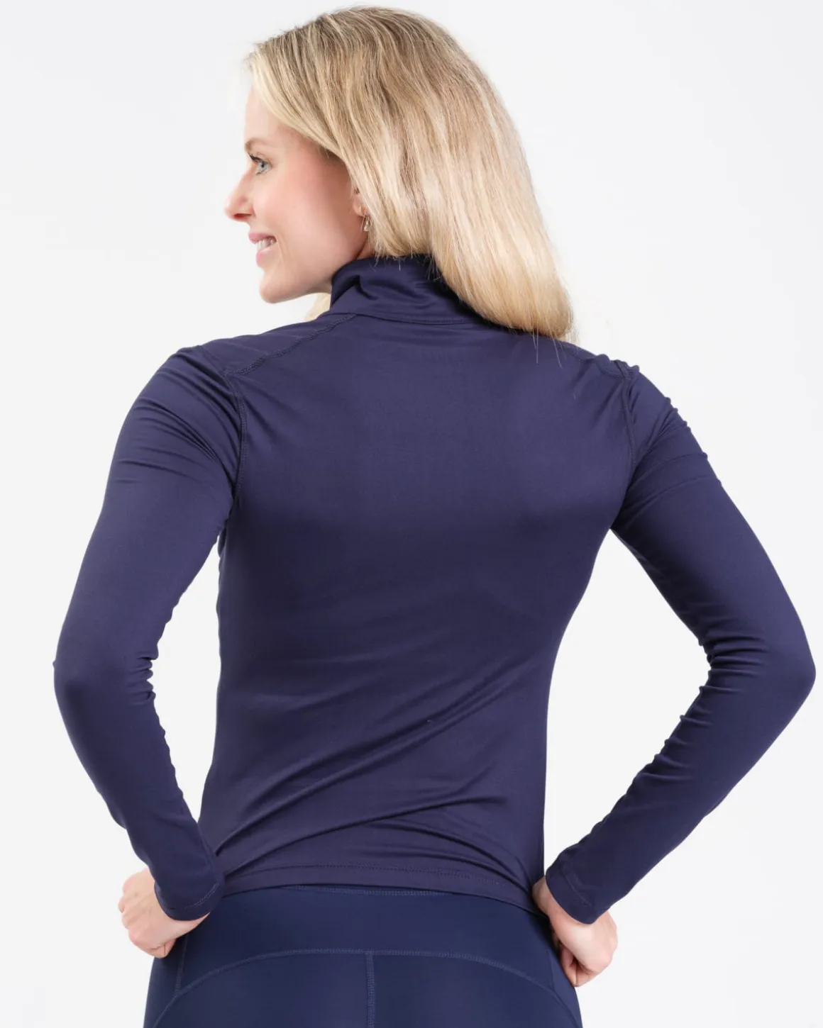 Essential Full Zip Sweater Blue Navy