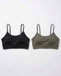 Essential Light Bra Black+Green 2-PACK