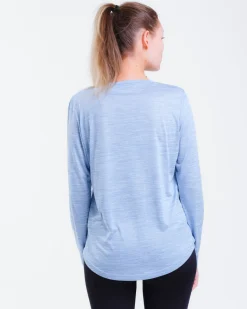 Essential Marl Long Sleeve Blue Soft Marl