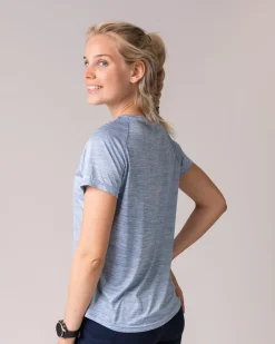Essential Marl T-shirt Blue Airy Marl
