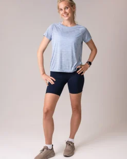 Essential Marl T-shirt Blue Airy Marl