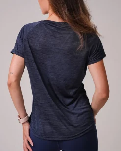 Essential Marl T-shirt Blue Navy Marl