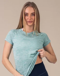 Essential Marl T-shirt Blue Turquoise