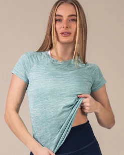 Essential Marl T-shirt Blue Turquoise