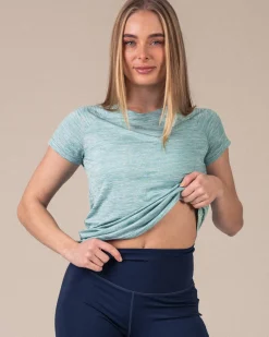 Essential Marl T-shirt Blue Turquoise