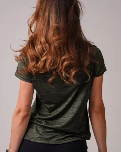 Essential Marl T-shirt Green Forest Marl