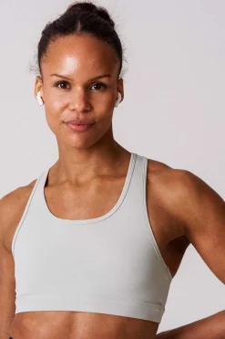 Essential Medium Support Bra Grey Block