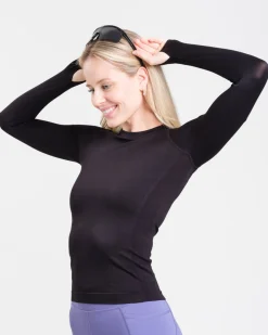 Essential Seamless Long Sleeve Black Beauty