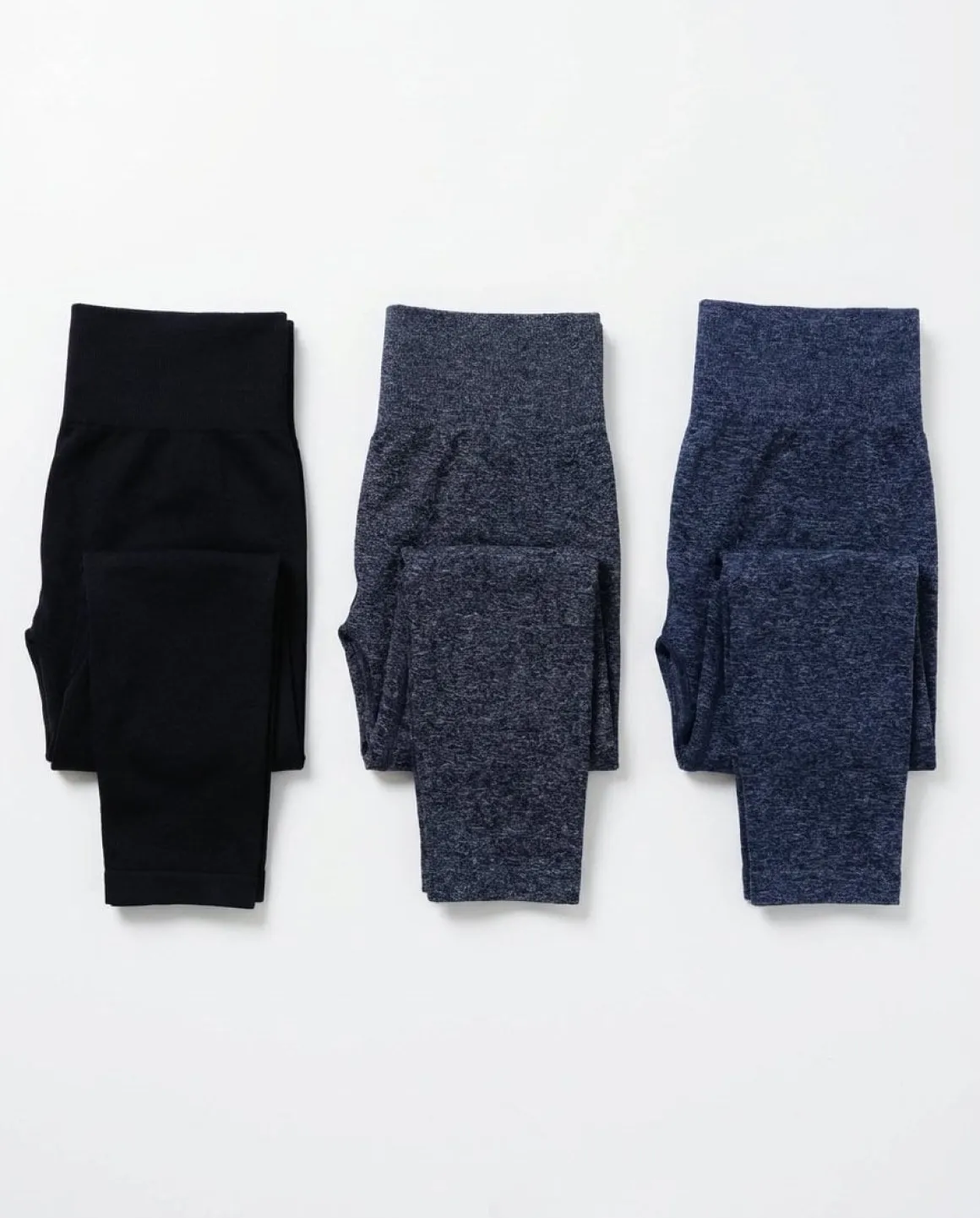 Essential Seamless Tights Black/Grey/Navy 3-PACK