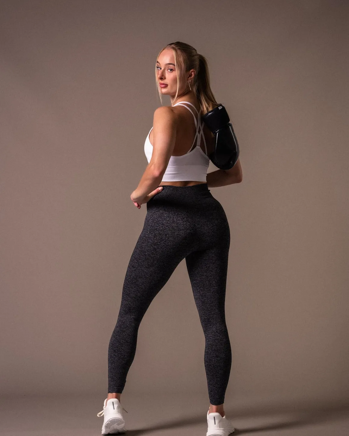 Essential Seamless Tights Dark Grey Marl