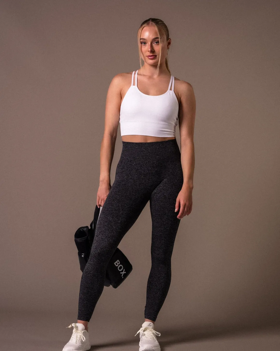 Essential Seamless Tights Dark Grey Marl
