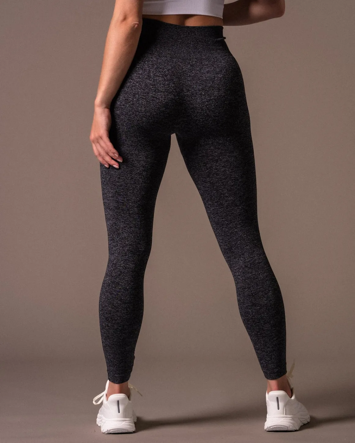 Essential Seamless Tights Dark Grey Marl