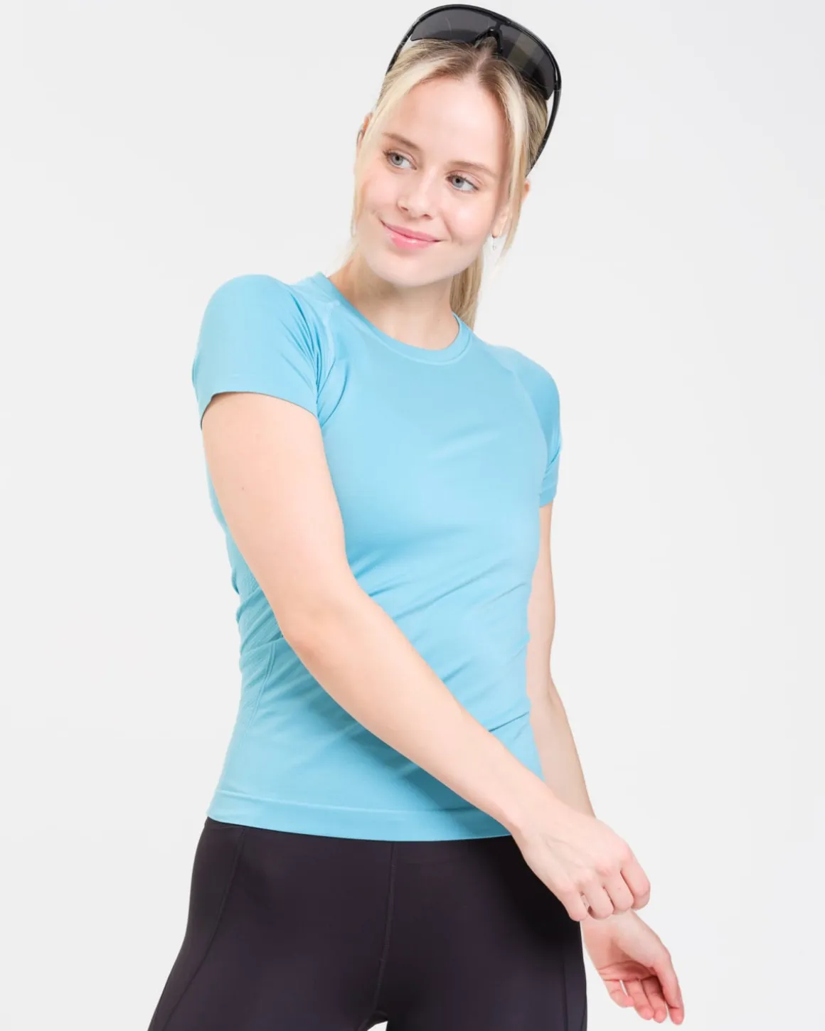 Essential Seamless T-shirt Blue Milky