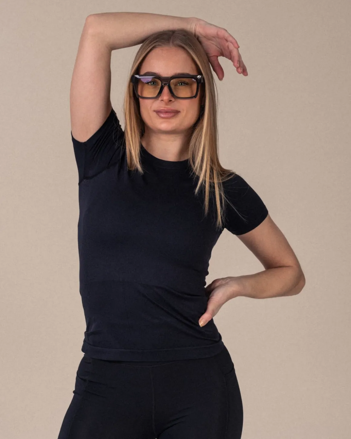 Essential Seamless T-shirt Black Beauty