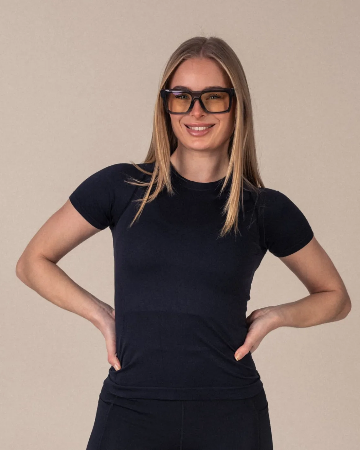 Essential Seamless T-shirt Black Beauty