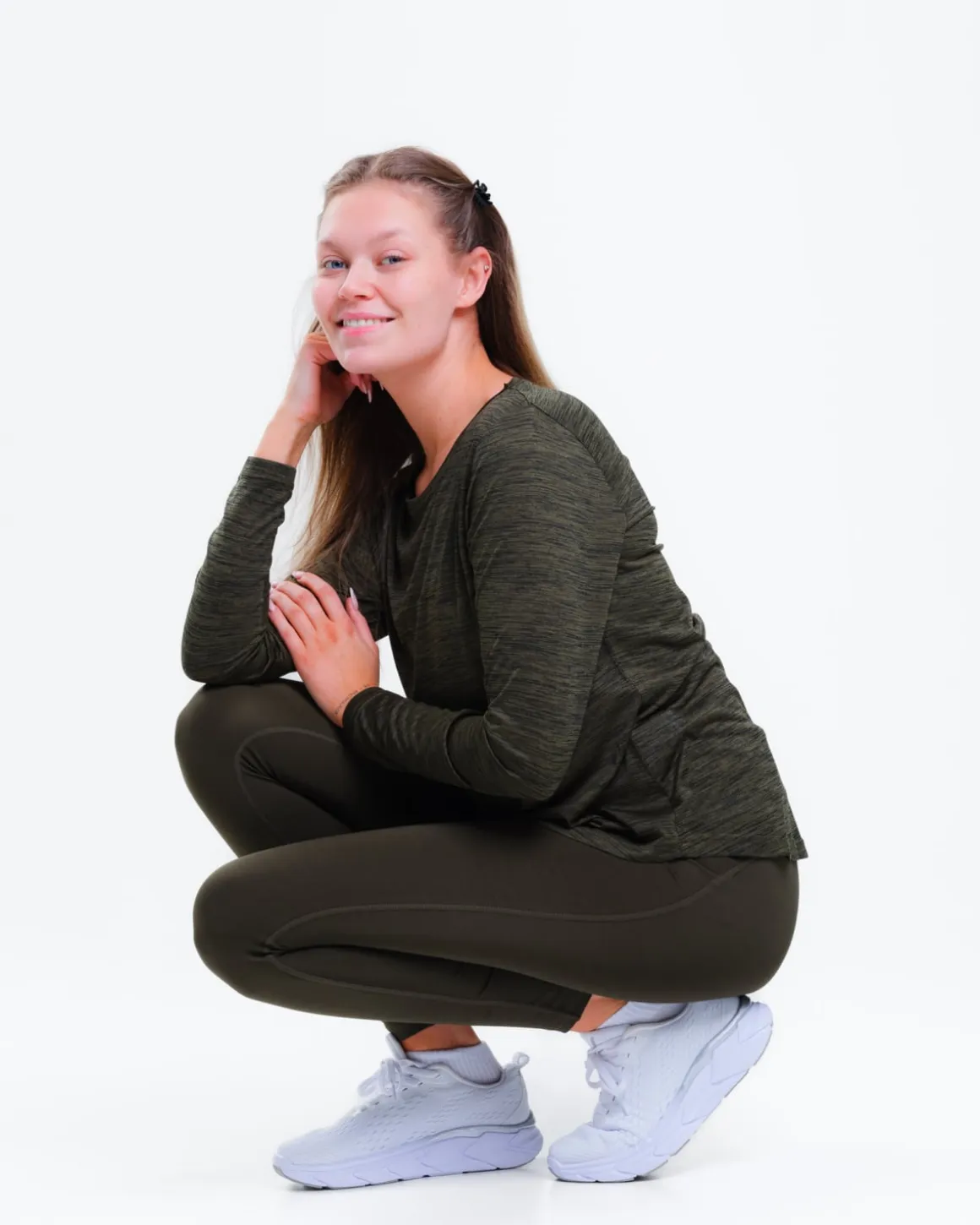 Essential Training Tights Green Forest